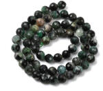  Fazettált Smaragd (3) Ásványgyöngy 6mm