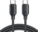 JOYROOM USB-C/USB-C 60W 1m-es gyors töltő- és adatkábel - fekete (662801946B)