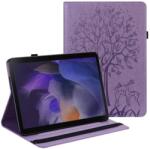  Tree PU bőr pénztárca tok tablethez Samsung Galaxy Tab A8 10.5 (2021) - lila (101239862A)