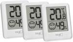 TFA Set 3 Higrometre Digitale TFA Dostmann 30.5060. 02.03, Alb, cu Baterie Inclusa (30.5060.02.03)