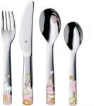 WMF Set tacamuri copii WMF Prinzessin Anneli, 4 piese, inox Cromargan, pentru 3 ani (1294176040) Tacam