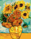 Ideyka Set pictura pe numere, cu sasiu, Floarea soarelui - van Gogh, 40x50 cm (KHO098)
