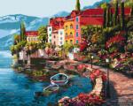 Ideyka Set pictura pe numere, cu sasiu, Dimineata pe malul lacului, 40x50 cm (KHO3503)