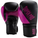 Super Pro Manusi de Box Super Pro Gear Ace Negru Roz (SPBG125-90450-8OZ)