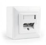 Gembird Adaptor retea Gembird, STP, Cat. 6, 2x RJ45, White (MWS-2S6-01)