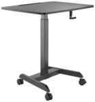 Blackmount Workstation Blackmount FWS08-4 reglabil in inaltine, pe roti, Negru (BM-FWS08-4) - shortcutcomputer