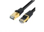 Emtex Patchcord SFTP RJ45-RJ45 Cat. 7, LSZH, 1m, negru - EMTEX "SFTP-7-1-BK-LSZH-EMT" (timbru verde 0.08 lei) (SFTP-7-1-BK-LSZH-EMT)