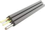 SAMM Cablu fibra optica 2 fibre flat drop SM, 600N, cu sufa, intarziere la flacara, protectie apa, LSZH, int/ext - SAMM "002F-U-(ZN-2P)HT-1x2-A2 (002F-U-(ZN-2P)HT-1X2-A2)