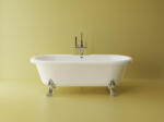 Foglia Cada freestanding ovala, compozit alb lucios, 175x79.3x45.5 cm Foglia Boem (601180024003)