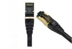 Emtex Patchcord FFTP RJ45-RJ45 Cat. 8, LSZH, 1m, negru - EMTEX "FFTP-8-1-BK-LSZH-EMT" (timbru verde 0.08 lei) (FFTP-8-1-BK-LSZH-EMT)