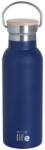 Ecolife Termos EcoLife Indigo Albastru 500 ml Cu Capac Din Bambus