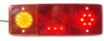 WAS Hátsó lámpa (ZUK tip. ) multfunkciós, LED-s fék-, helyzetjelző-, irányjelző- +Led-s rendszámvilágítás 264x102x65mm, bal 12V/24V (479-W549dL (479-WE549dL) - autoszerszam