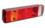 Dasteri Hátsólámpa SCANIA BAL oldal +rendszám +DIN csatlakozó oldalt 516x130mm, vast. : 80mm, furattáv. : 152mm - L-2055PLSR. S (L-2055PLSR.S) - autoszerszam