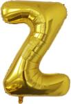 Flippy Balon Folie Metalizata Litera Z, 40 cm, Umflati cu Heliu sau Aer, Ambalaj Individual, Pai inclus, Auriu