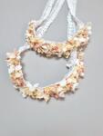 Gogofashion Coroniță de botez din flori uscate - Eleganță naturală pentru evenimentul tău special 6-9 luni / 74 CM