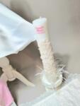 Gogofashion Lumânare botez Abby - Simbolul purității și eleganței