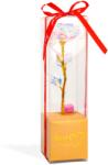  Decor cu flori artificiale iluminate cu LED - alb trandafir (DA01199)