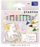 Starpak Set creioane cerate Starpak, Unicorn, 12 culori