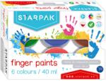 Starpak Finger paints cu 6 culori Starpak, 40 ml