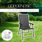 SPRINGOS Összecsukható kerti szék 57x69x105 cm (GF0078)