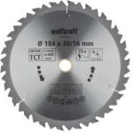 wolfcraft Kézi körfűrészlap HM Z22 184x2, 4x16/20mm 1261980 (1261980)