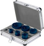 Raxx Lyukfűrész klt, HSS bimetal 9 részes, alukofferben 1131995 (1131995)