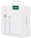 OPPO DL129 VOOC Type-C кабел, бял, 1 м, USB-A към USB-C, до 80W (DL129_Cable_WHT)