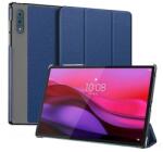 Dux Ducis Lenovo Yoga Tab Plus (TB520FU)domo tok álló, bőr hatású (flip, trifold, asztali tartó, textil minta) sötétkék (GP-176151)