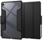 Spigen Samsung Galaxy Tab S11 5G (SM-X736B) air skin pro tok álló, eco bőr hatású (flip, ceruza tartó) fekete (ACS10216)