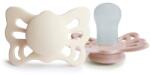Frigg Butterfly Size 1: 0-6 months биберон Cream/Blush 2 бр