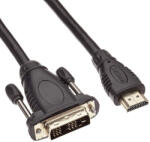 PremiumCord kphdmd10 10 M DVI-D HDMI Fekete video átalakító kábel (8592220000387)