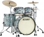 Tama Starclassic Maple Duracover Wrap Shell Kit 4 pcs - Sky Blue Swirl/Black Nickel HW