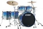 Tama Starclassic Walnut/Birch Lacquer Shell Kit 5 pcs - Molten Blue Ice Fade/Chrome HW