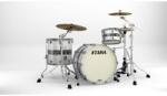 Tama Starclassic Maple Lacquer Shell Kit 3 pcs - Silver Snow Racing Stripe/Smoked Black Nickel HW