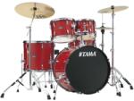 Tama Stagestar Drum Set 5 pcs (22" BD) - Candy Red Sparkle/Chrome HW + MEINL Cymbals BCS Cymbal Set - hangszeraruhaz - 303 000 Ft