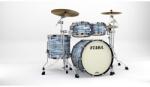 Tama Starclassic Maple Duracover Wrap Shell Kit 4 pcs - Blue & White Oyster/Black Nickel HW
