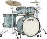 Tama Starclassic Maple Duracover Wrap Shell Kit 4 pcs - Sky Blue Swirl/Smoked Black Nickel HW