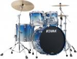 Tama Starclassic Walnut/Birch Lacquer Shell Kit 4 pcs - Molten Blue Ice Fade/Chrome HW