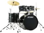 Tama Stagestar Drum Set 5 pcs (22" BD) - Black Night Sparkle/Chrome HW + MEINL Cymbals BCS Cymbal Set - hangszeraruhaz - 268 100 Ft