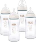 Nuk Комплект стъклени шишета NUK First Choice + - 4 части, 240 ml, размер М (10225363) - ozone