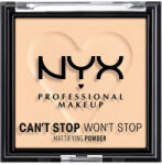 NYX Professional Makeup Can't Stop Won't Stop mattító púder, Light