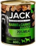 Jack állateledel kutyáknak nyúlhússal és répával - 800 g