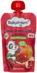 Babydream Bio gyümölcspüré, alma-gránátalma-meggy - 1 éves kortól - 100g