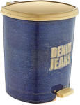 Özer Plastik Műanyag pedálos szemetes Denim Jeans mintás 11L (D010)