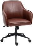 Vinsetto Főnöki irodai szék, állítható magasságú, forgófunkcióval, műbőr barna (921-603V00BN)