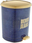 Özer Plastik Műanyag pedálos szemetes Denim Jeans mintás 20L (D009)