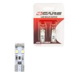 4Cars LED izzók 8LED 12V CANBUS 3528 SMD T10 white, 2 darab (92544)