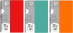 PAPERLAND Caiet A4 cu spira Paperland, 120 file, 70g/mp, dictando, coperta plastic, Diverse culori (PP-24800029)
