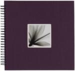 Dörr Fotóalbum spirálos ablakos beragasztós UniTex 34x34 cm 20 lap / 40 oldal lila (880354)