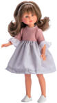 Asivil Papusa Celia cu Rochita Gri cu Roz 30cm (AS0167120) - roua Papusa